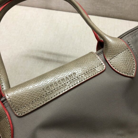 Longchamp Le Pliage Club 70th Women's M Shoulder Bags Tan Canvas Tote Medium - Picture 3 of 8